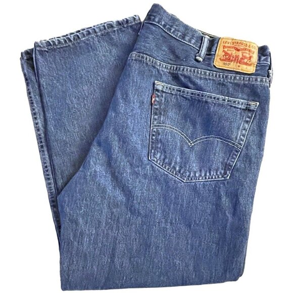 Levi's Denim - LEVI'S Womens 550 Jeans Classic Relaxed Fit Tapered Leg Size W46xL30